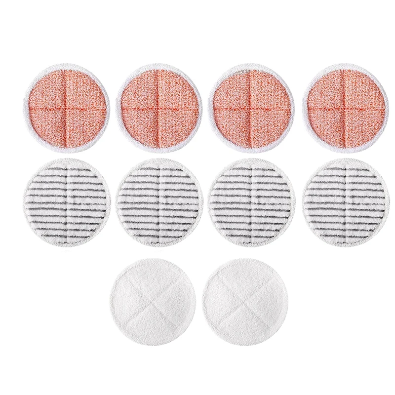 

Mop Pads Replacement For Bissell Spinwave 2039A 2124(2 Soft Pads 4 Scrubby Pads 4 Heavy Scrub Pads)Washable,Reusable