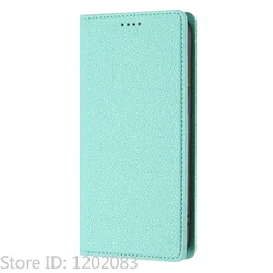 Retro Magnetic Wallet Anti - Theft Leather Flip Cover Case - iPhone 15 (Mint Green)