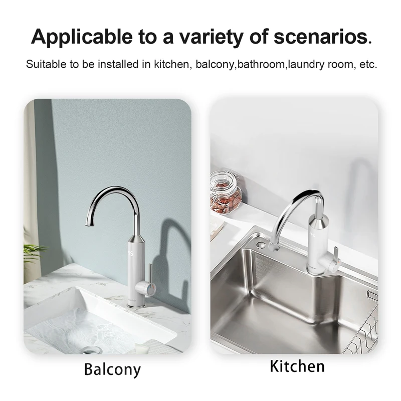 Briwellna صنبور كهربائي 220 فولت Tankless سخان صغي...