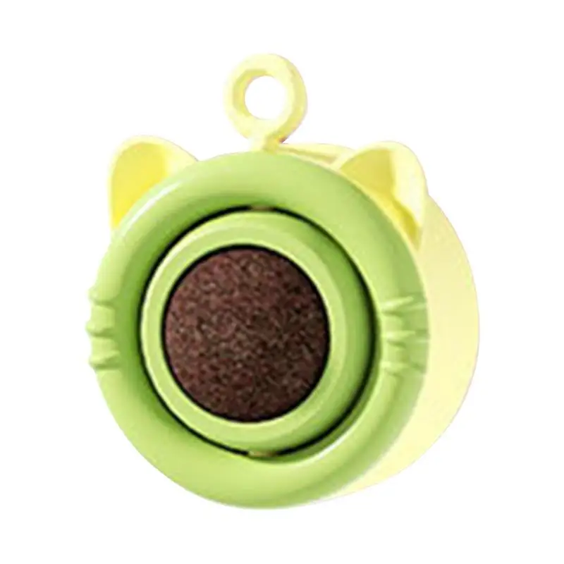 

Rotatable Catnip Toy Lid-Free Mood Uplifting Catnip Toys With Plant Extract Cats Interactive Toys For Living Room Bedroom Pet