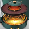 Korean-style Grill Pan Shabu-shabu Frying Pot Home Multi-functional Hot Pot Barbecue Integrated Pot Multicooker Electric Pot 3