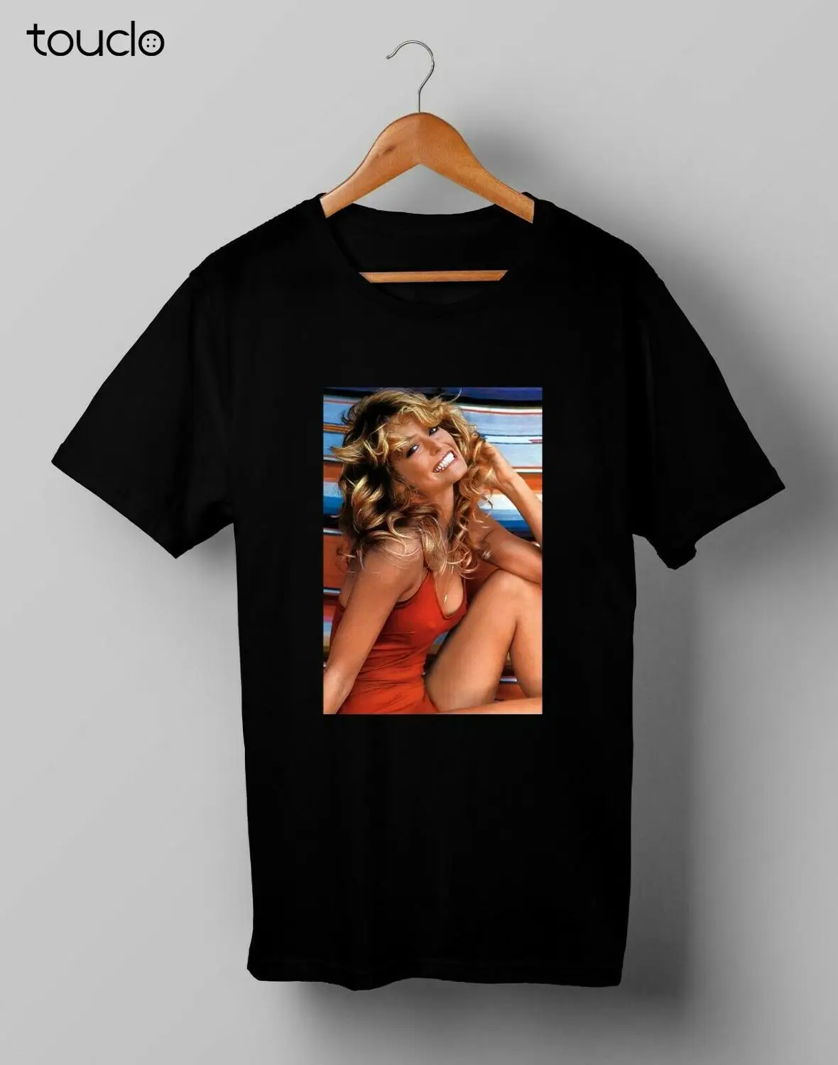 

Vintage Farrah Fawcett T Shirt Black Shirt Men Custom Aldult Teen Unisex Digital Printing Tee Shirts Fashion Tshirt Summer