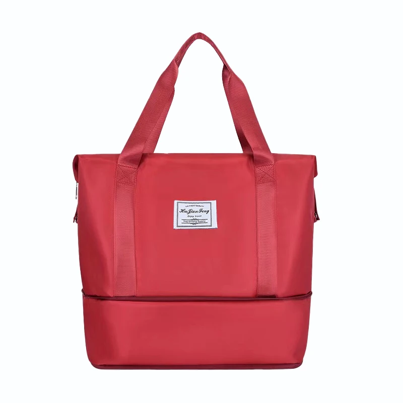 Waterproof Foldable Travel Tote with Large Capacity and Dry-Wet Separation