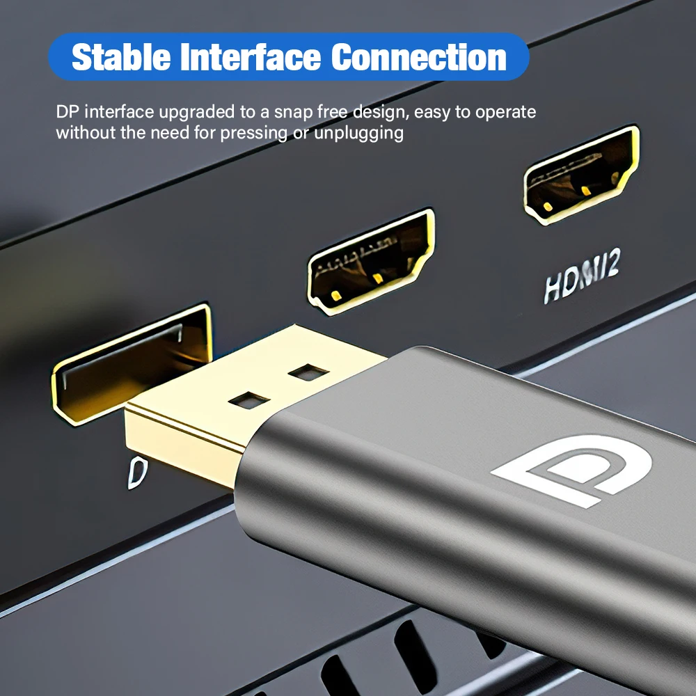 디스플레이 포트 HDMI 호환 케이블 어댑터, DP 수-암 HDMI 4K, 30Hz, 60Hz, HD 1080P 어댑터, 노트북 PC HDTV용 비디오 오디오