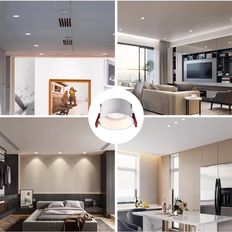 Beam Angle 60 Degree Recessed LED Downlight 24W20W/18W15W/12W9W7W Dimmable Deep Glare LED Ceiling Lamp Spot Light