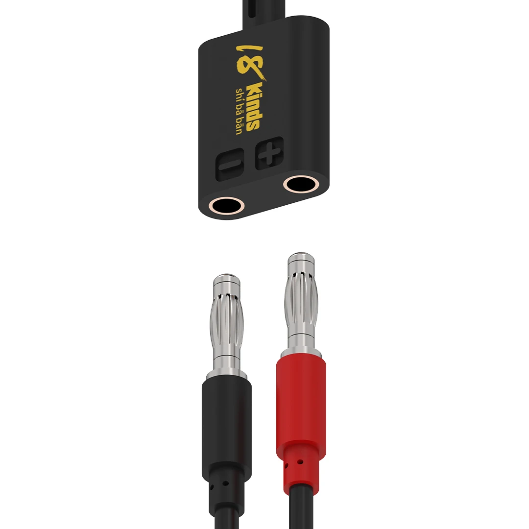 18종 USB-A/타입-C에서 4mm 바나나 플러그 데이터 케이블 20cm 전원 코드 휴대폰 충전 및 수리 도구에 적합
