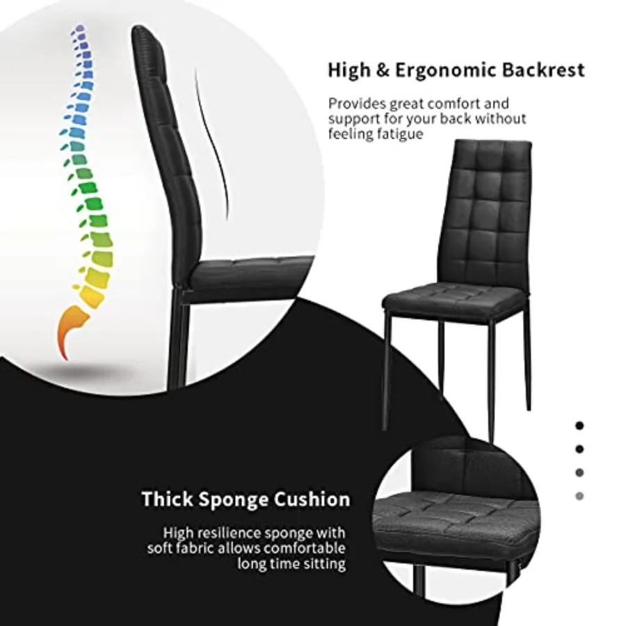 9-Piece Wood Dining Table Set 5