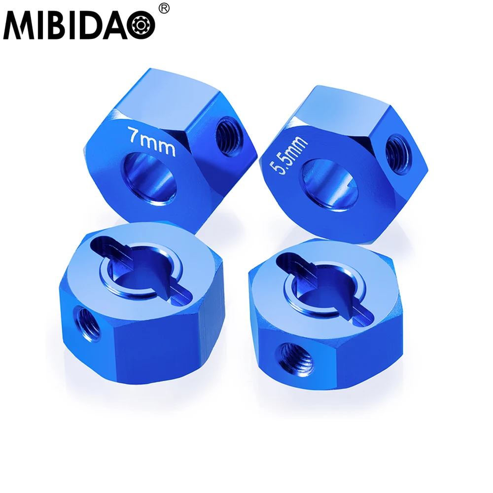

MIBIDAO 4 шт. Алюминиевый 12 мм шестигранный адаптер ступицы колеса для 1/10 SLASH 4x4 2wd RC Гусеничный автомобиль обновленные детали