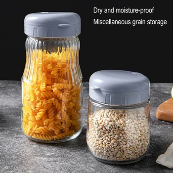 Kitchen Sealed Jar Food Grains Sealed Plastic Tank Fruit Tea Candy Fridge Storage Containers Household Kitchen Item Organizer 2