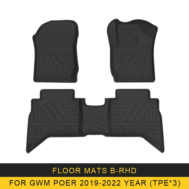 For GWM POER Cannon Ute P Series 20192022 LHD RHD Auto Car Floor Mats