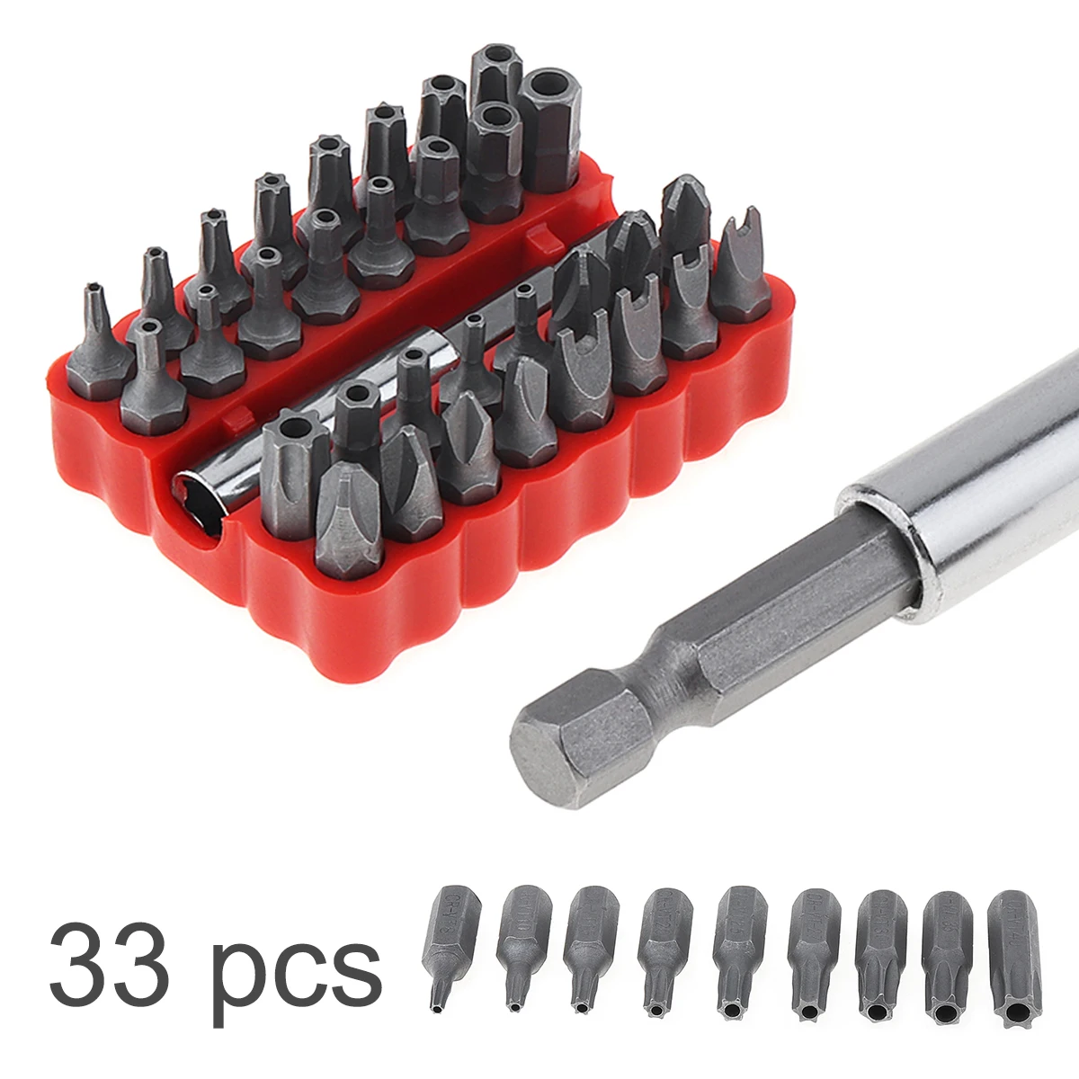 33pcs/lot Screwdriver Bit Set Hand Tool Kit with Hexagonal Torx Hex Pozidriv Slotted Phillips Special Screw Driver Drill Bits seleadlab 3d printer parts repair tool kit 1 5 2 0 2 5 3 0mm hex screwdriver m2 m2 5 m3 m4 nozzles wrench screw nut hexagonal