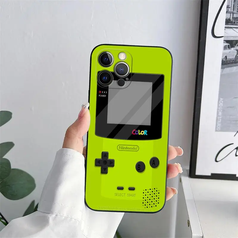 Vibrant Handheld Gaming-Themed Phone Case