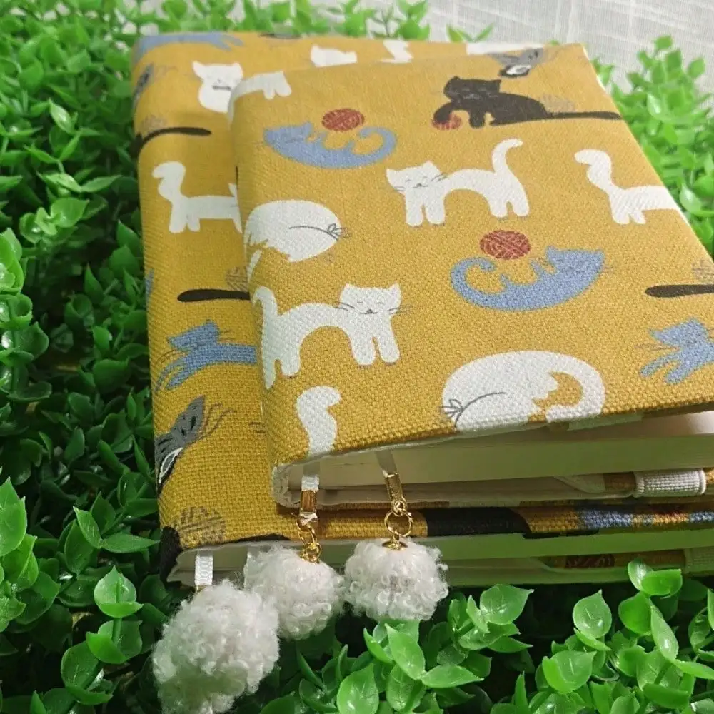 Cartoon Cat Notebook Cover - Protective Planner Case & Journal Protector