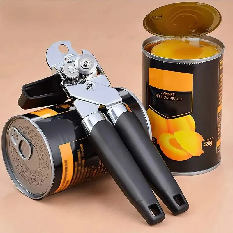 Can Opener Multifunctional Manual Side Cut Can Opener Effortless Beer Bottle Opening Tool Professional Household Kitchen Useful Gadget