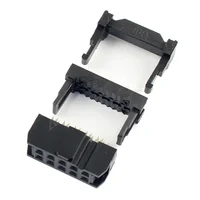 2.54mm Pitch 2x5 Pin 10 Pin Cable Connector IDC FC Female Header Socket FC-10 4