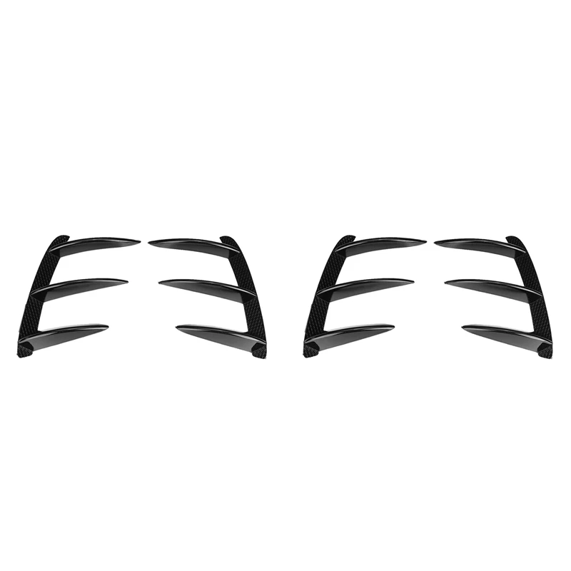 4X Car Rear Bumper Lip Spoiler Canards For Mercedes Benz W176 A200 A250 A45 AMG