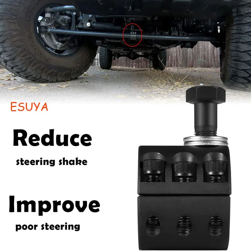 ESUYA 1Pcs Steering Stabilizer Clamp 4050-38 For 1-3/8" OD Tube Tie Rod Jeep Wrangler JK TJ XJ ZJ MJ 2007- Car Accessories