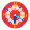 Montessori Wooden Clock Educational Toy: Time Learning and Teaching Aid for Kids in Primary School - Smart Early Education Board 3