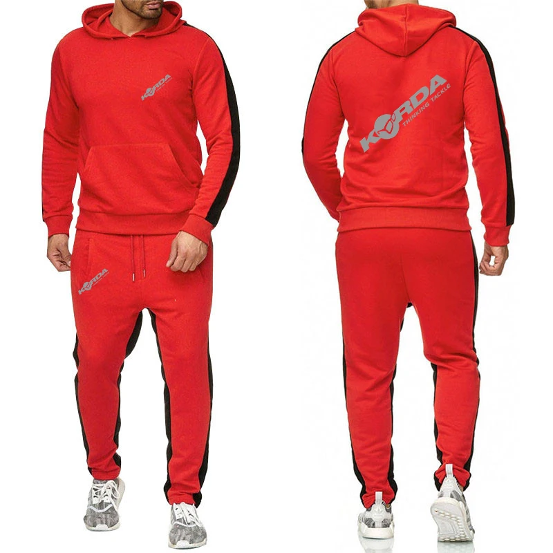 Korda Inspired Tribute 2023 Spring Autumn new style Men's Casual Solid color Hoodies Sweatpant Sets Harajuku Jackets Sports Suit