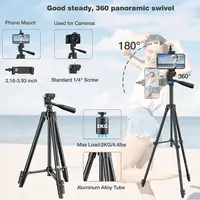 Portable Tripods For Phone Lightweight Camera Tripod Stand With Bluetooth Remote Control Mobile Phone Holder Video Photography - Image 3