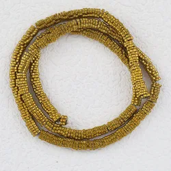 Gold - Plated Hematite Plum Blossom Beads - 4x1MM 385pcs (Golden)