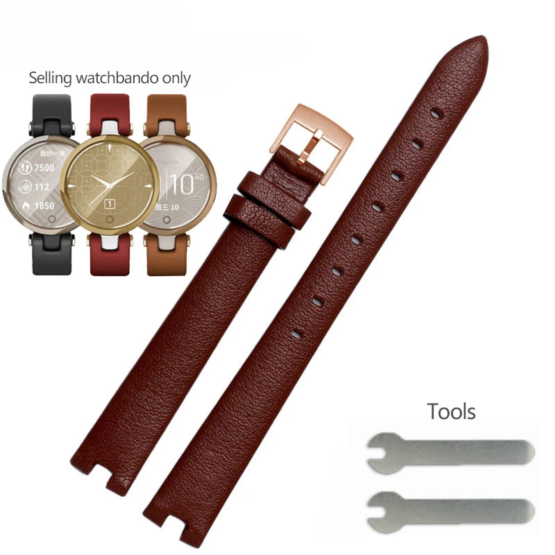 Premium Genuine Leather Watchband & Silicone Sport Bracelet - Red & White