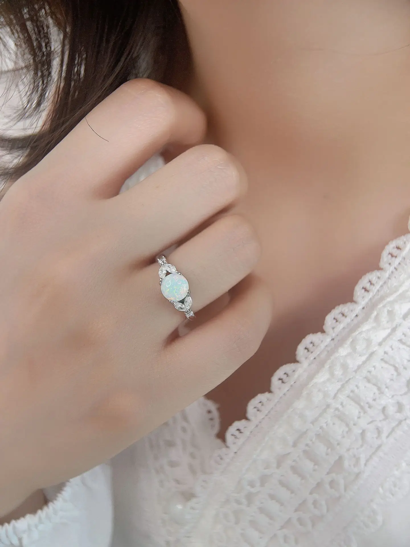 

Модная новинка 2023 года, европейский и американский стиль, Стерлинговое Серебро S925 пробы, искусственный циркон круглой формы для женщин