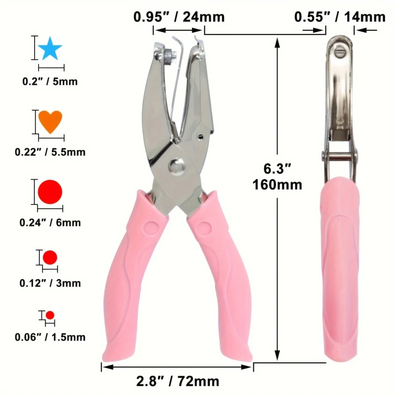 Cute Single Hole Puncher Scrapbooking Paper Craft Shape Cutter