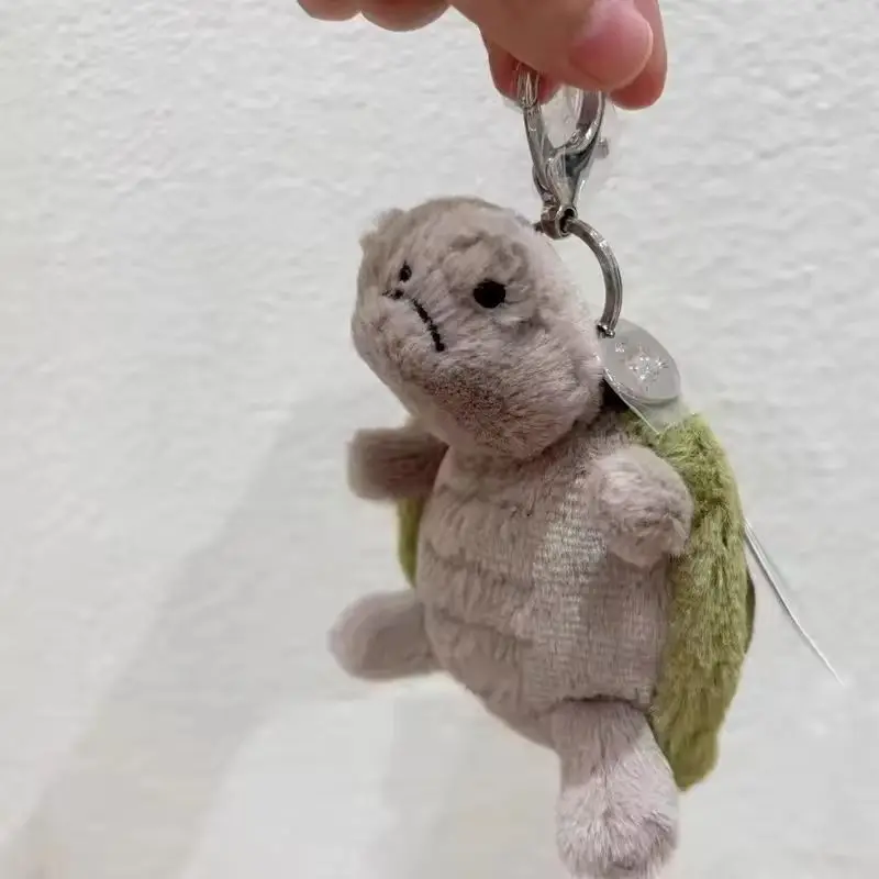 Jelly Mr. Timmy Turtle Cat Pendant Keychain Cute Bag Doll Plush Toy Key Ring Cute Turtle Plush Toy Pet Baby Doll Gifts plush keychain key chain plush doll plush toy