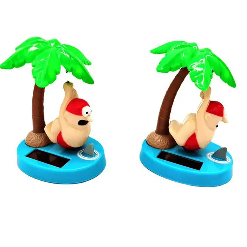 

Cartoon Shark car Dashboard Ornaments Creative Dancing Solar Toys Solar Powered toys for home decor auto interior decorations