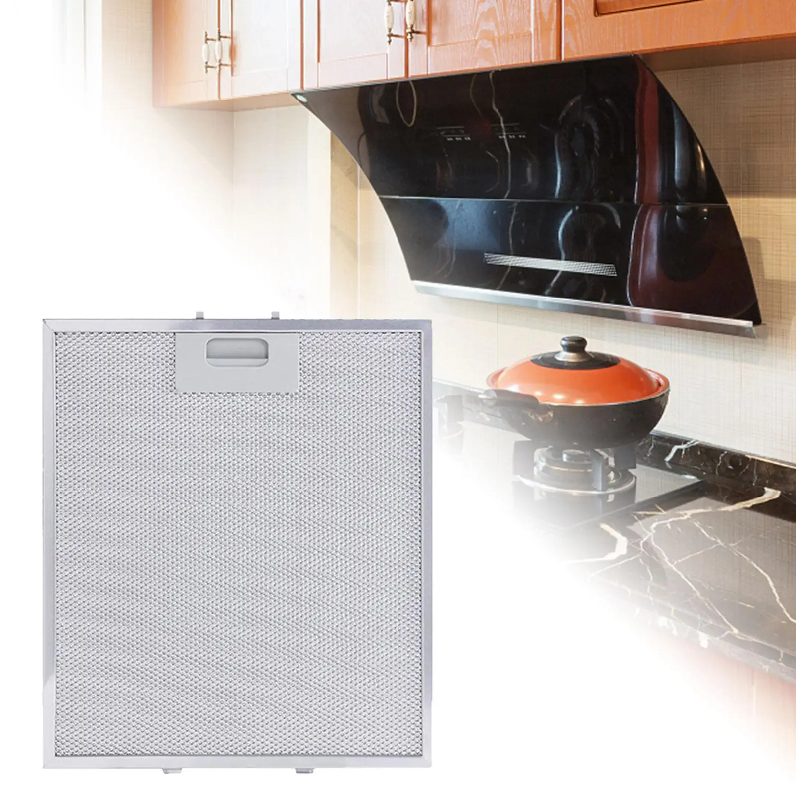 Range Hood Grease Filter Cooker Hood Aluminum Filter Replacement for Kitchen Range Vent for Exhaust Fan Universal