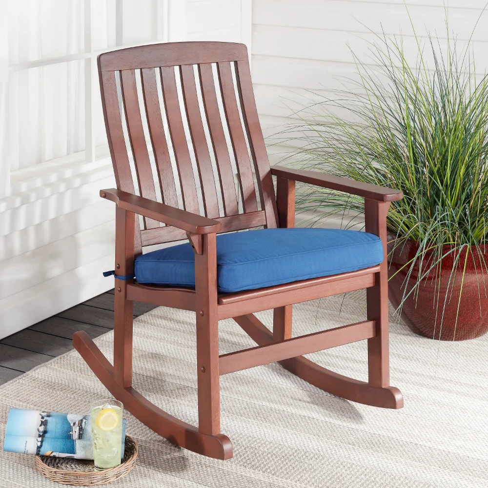 

Wood Rocking Chair, Brown Finish