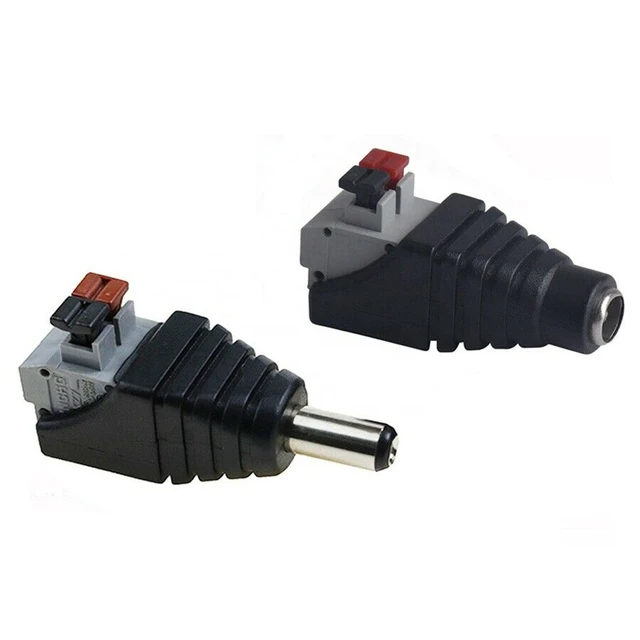 12V DC Male Female Power Balun for CCTV CAMERA Connector Adapter