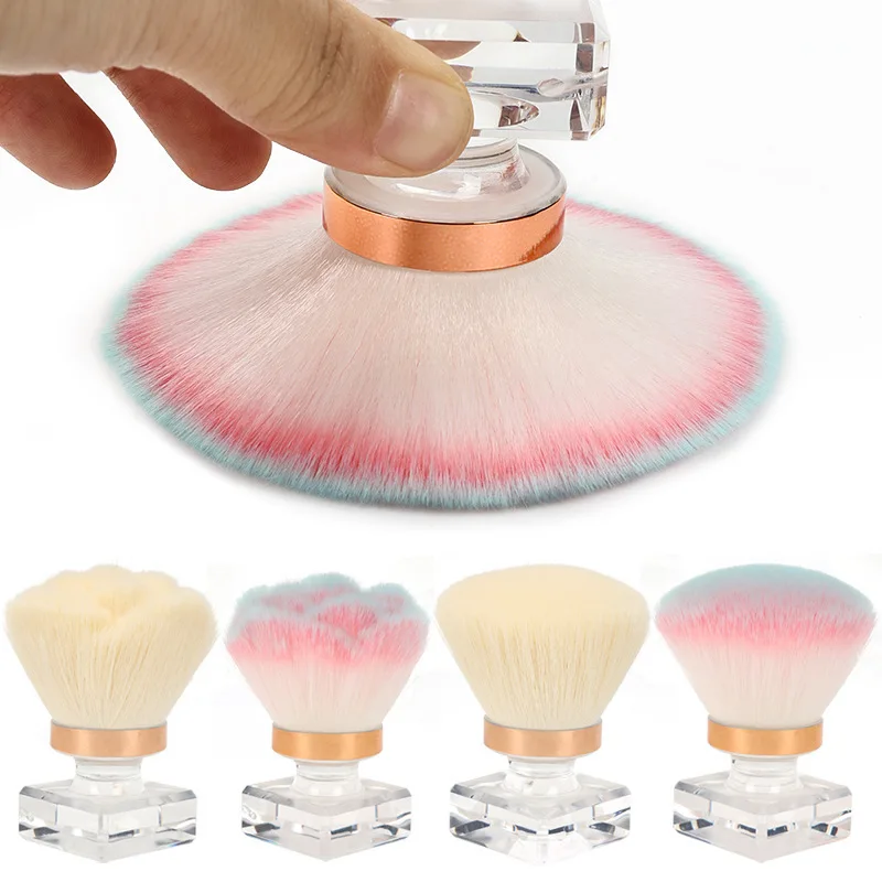 Nail Tool Dust-proof Brush Korean Fragrance Cleaning Powder Blusher Makeup Rose