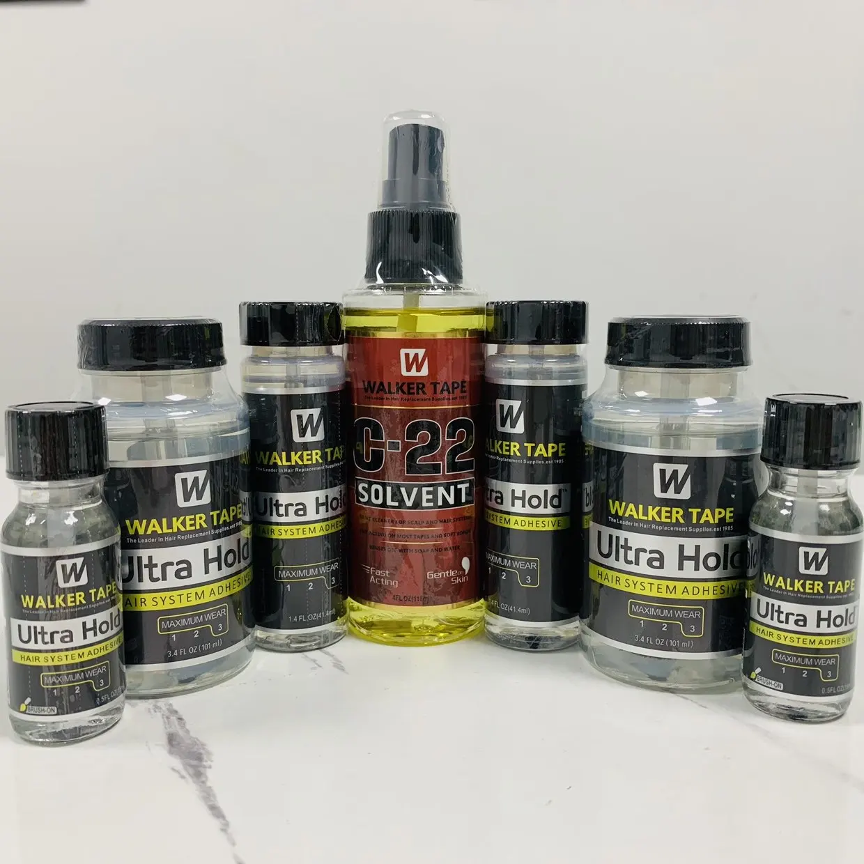 Wholesale Walker Tape Ultra Hold Lace Wig Glue Waterproof Transparent Lace Adhesive for Hair Replacement Brush-on Glue 2