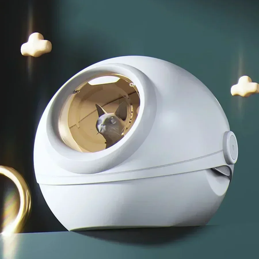 HomeCatLitterBoxAutomaticSmartCarpetLuxuryDrawerCatLitterBox