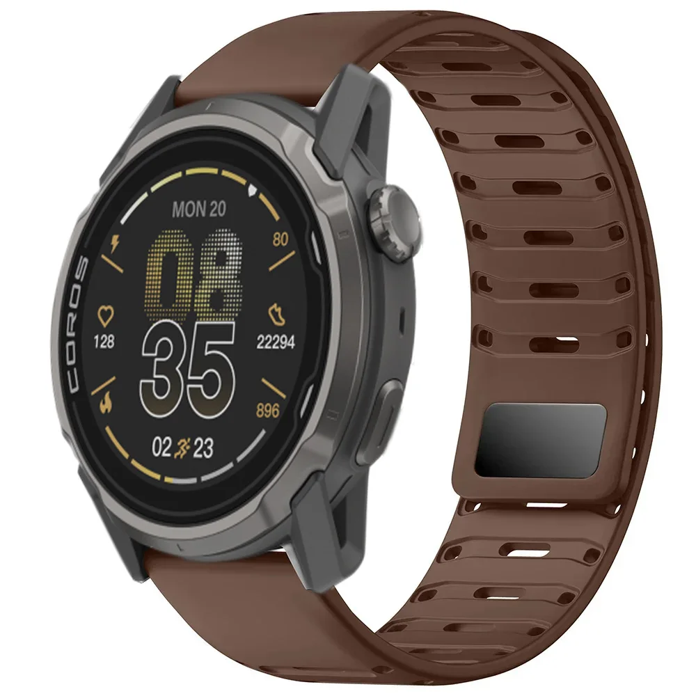 Enhanced Breathable Silicone Strap with Magnetic Buckle - 22mm