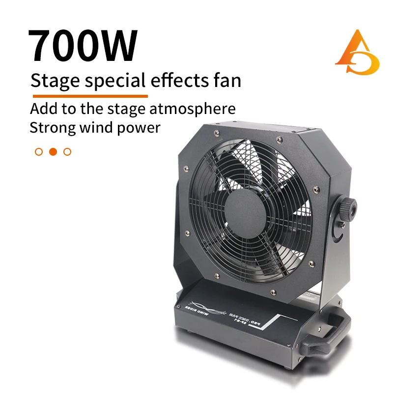 Ventilatore da Palco Professionale 700W con Velocità Variabile e Telecomando, Macchina per Atmosfera da Palco, Attrezzatura per DJ e Discoteca