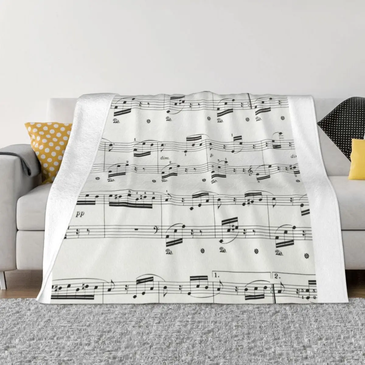 

Fur Elise by Ludwig van Beethoven Throw Blanket Plush valentine gift ideas Quilt Blankets