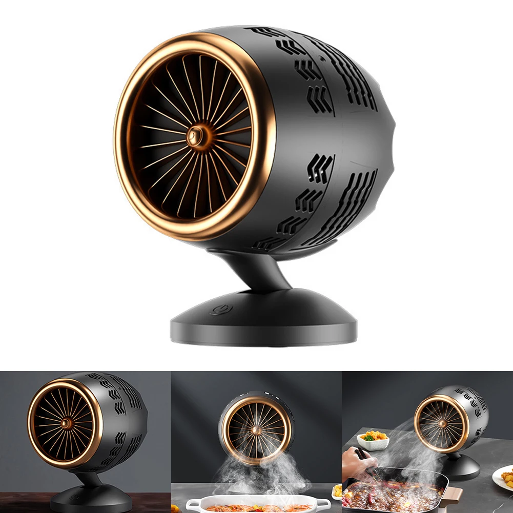 Exhaust Fan Mini Range Hood Range Hood Desktop Range Hood Low Noise Kitchen Exhaust Fan Height Angle Adjustment Portable Mini Cooker Hood for BBQ Hot Pot
