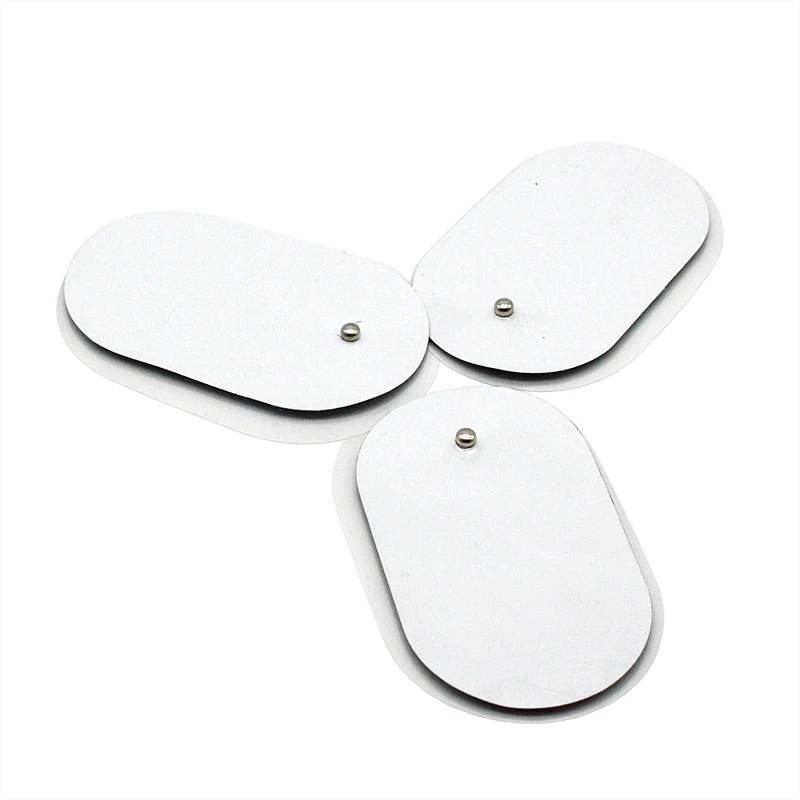 Cervical Vertebra Machine Electronic Physiotherapy Massage Low Frequency Electrode Pads Digital TENS 4*6.5cm 10Pcs
