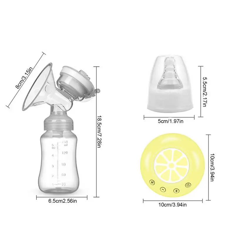 Electric Breastfeeding Pump Breast Pump Extraction Pumps With 2 Milk Bottles Multiple Modes Portable Breast Pumps For Home 6