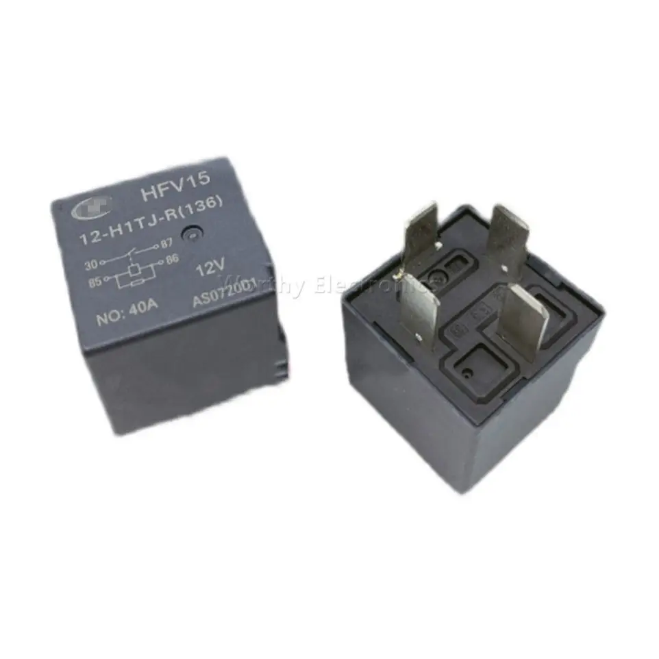 

Free shipping 10pcs/lot Relay 40A 4PIN HFV15-12-H1TJ-R