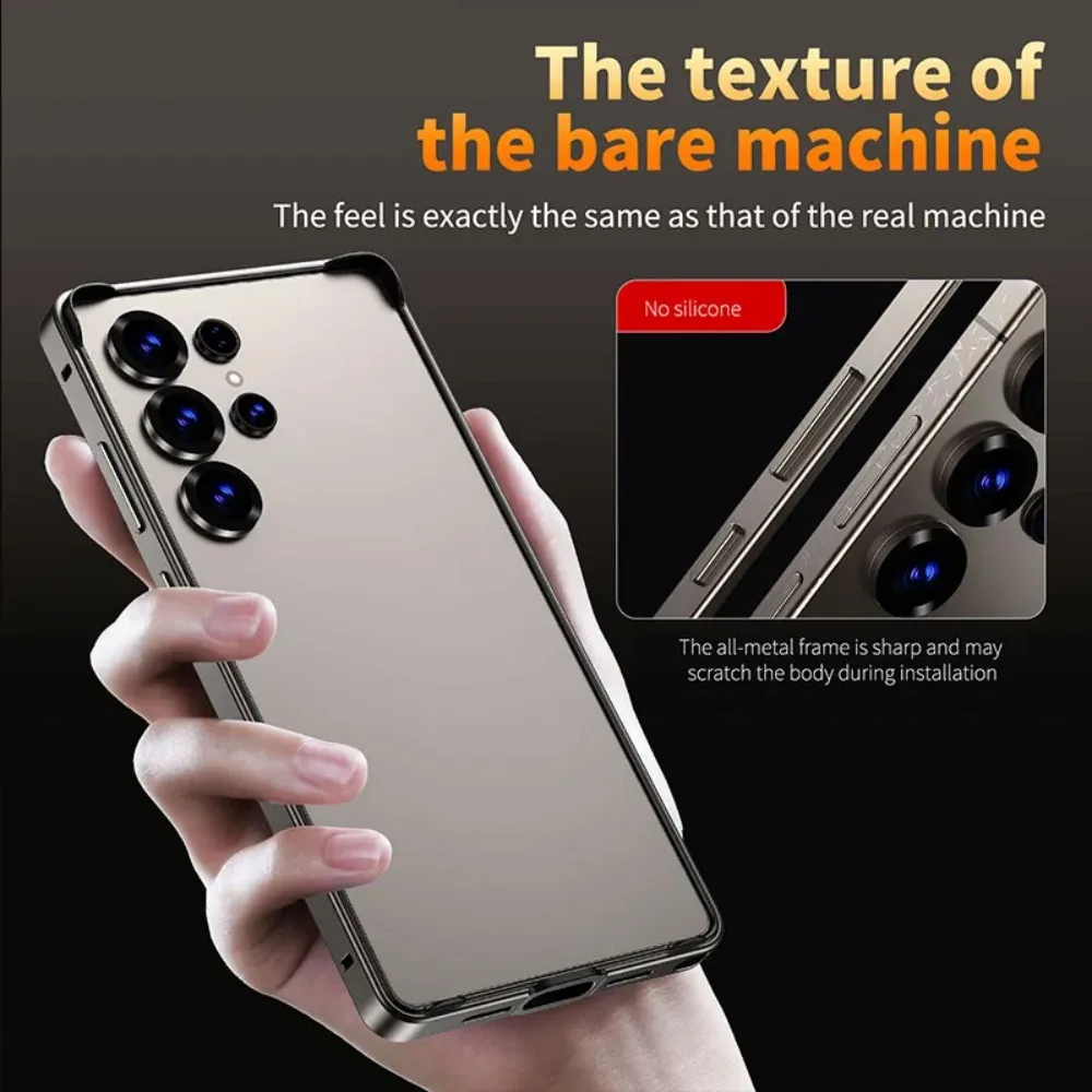 Aluminum Metal Frame Lightweight Protective Phone Case with Heat Dissipation in Business Color