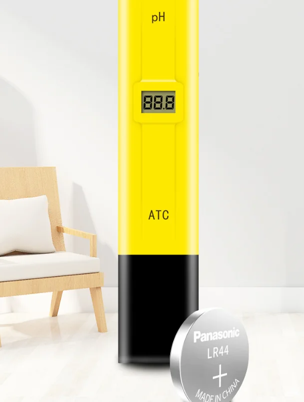 Portable ATC acidity meter detection for aquarium acid-base fish tank water quality with temperature compensation pH tester pen