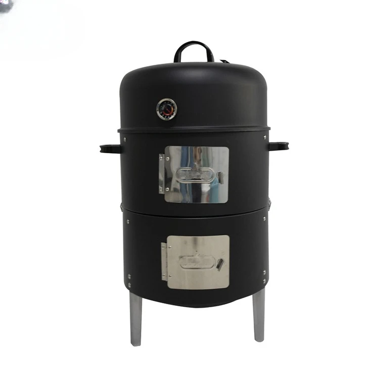 

Three-in-One Smoked Outdoor Courtyard Barbecue Stove Firewood Stove Portable Oven Charcoal Stove