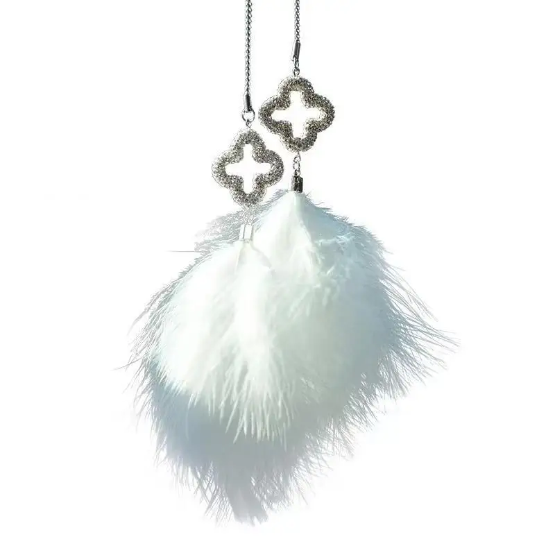

Car Pendant Net Red Star Feather Car Pendant Creative Car Rearview Mirror Pendant Car Interior Decorations Wholesale
