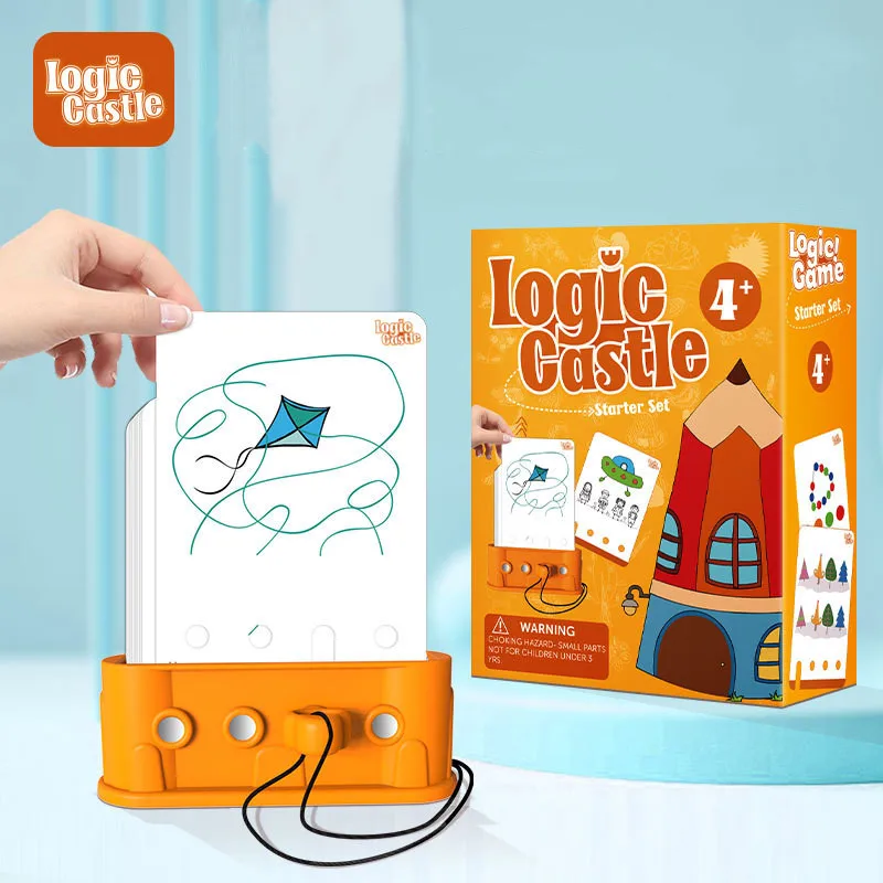 Logic Castle Starter Set with Activity game cards Educational Smart Logic Board Game for Children Fun Home & Travel Stem Toys 3