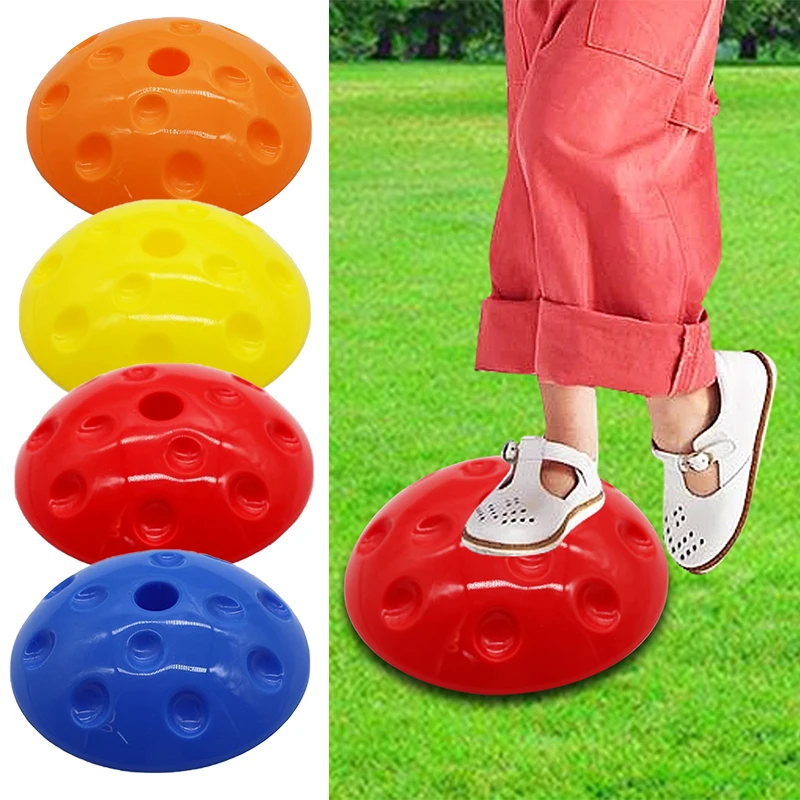 20cm Yoga Ball PVC Inflatable Massage Point Half Fit Ball Balance Trainer Stabilizer GYM Pilates Fitness Balancing Massage Ball