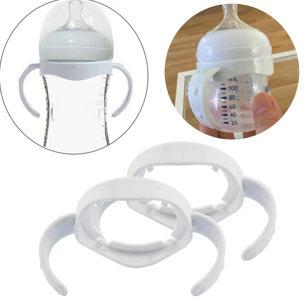 Milk Wide Mouth Silicone Cup Grip Avent Natural Bottle Handle Feeding Accessories 2Pcs, bottle grip handle